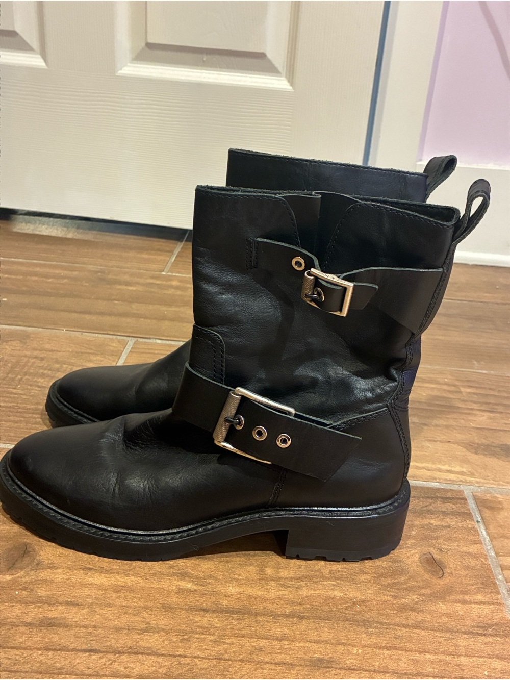 Rag and Bone Mid Calf Moto Boots